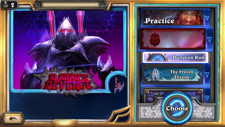 Reskinned main menu